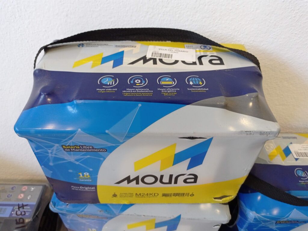 Bateria automotriz Moura afectada por altas temperaturas y uso urbano en Cordoba