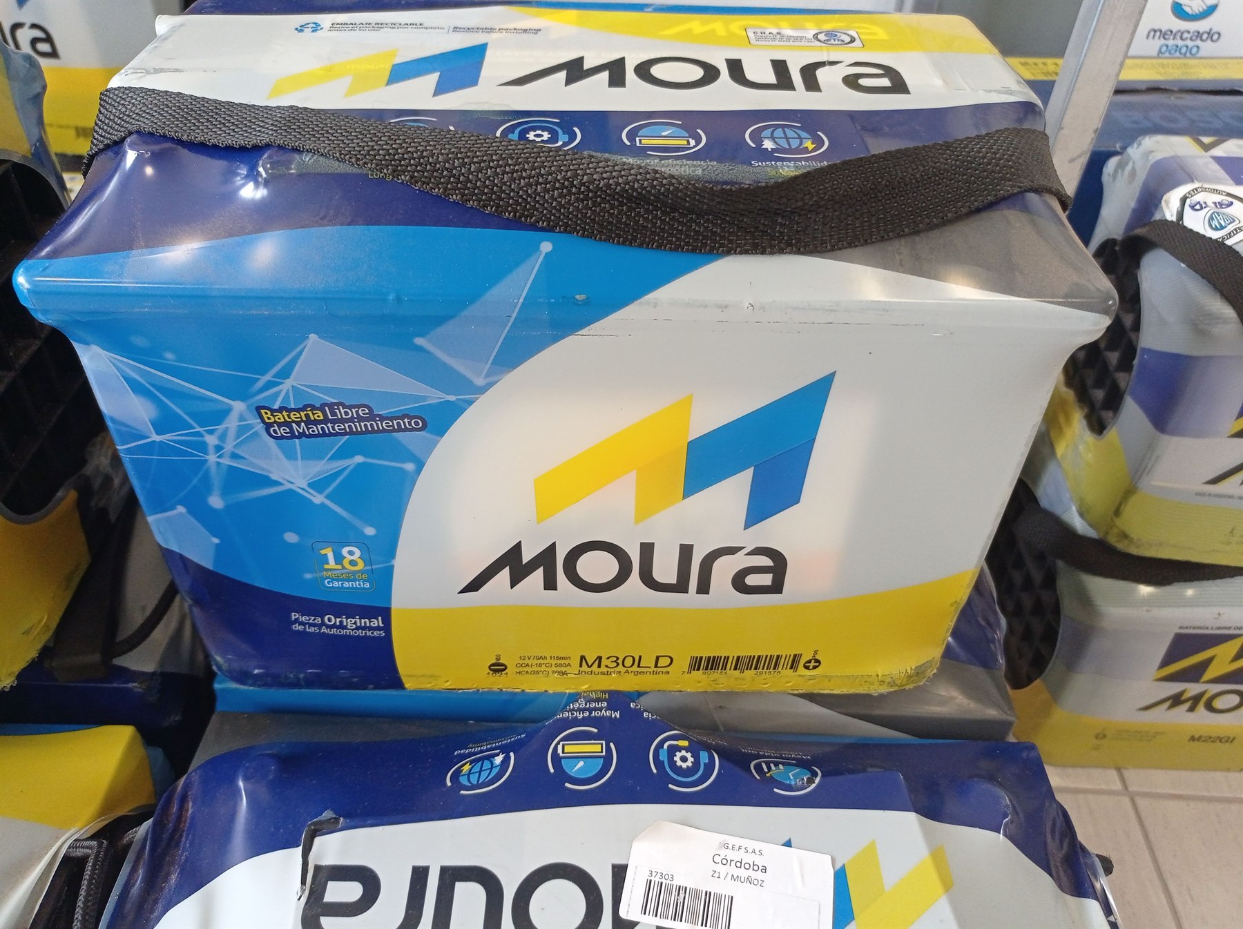 Bateria Moura para autos con sistema start-stop disponible en Cordoba