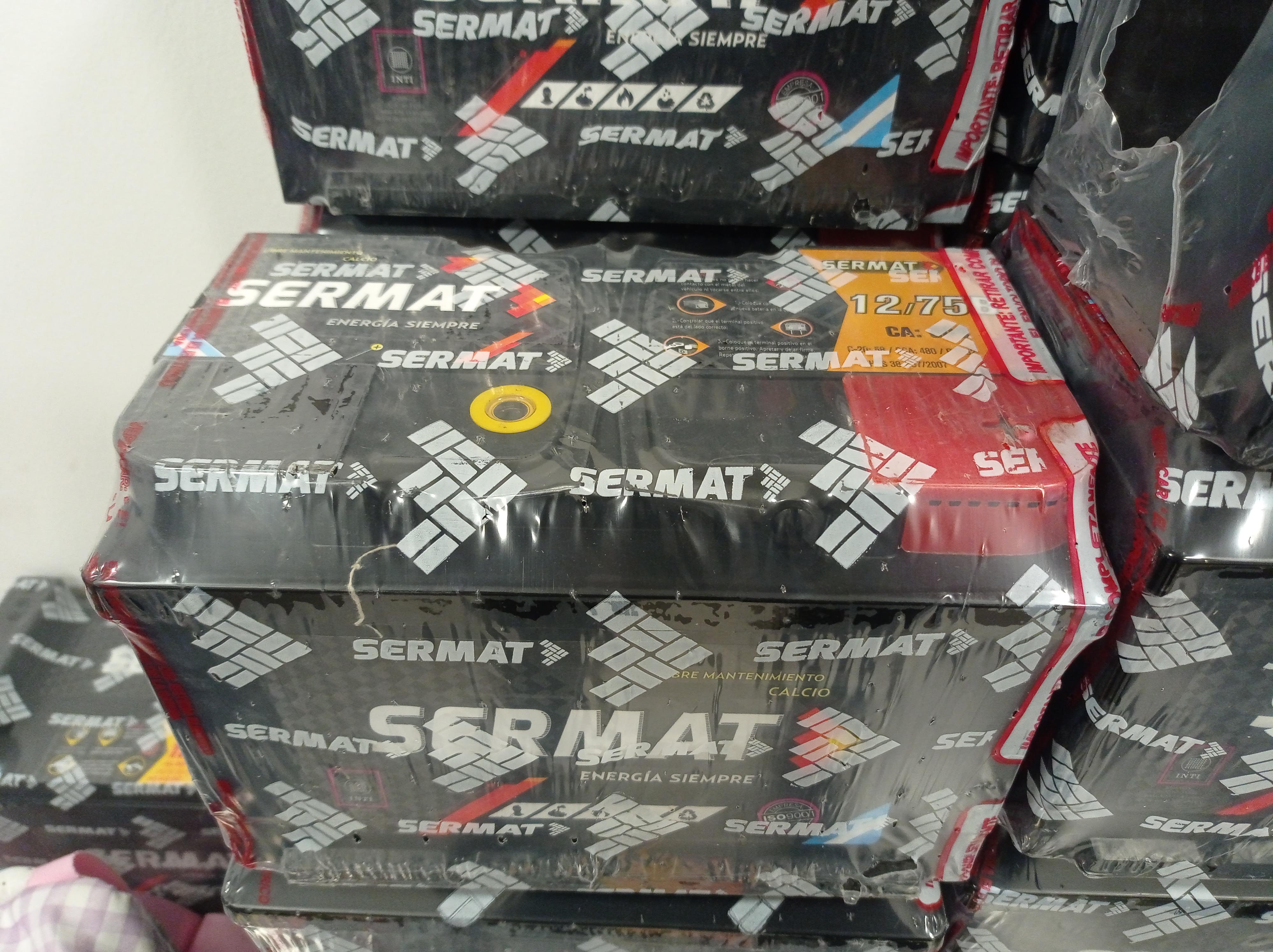 Bateria Sermat S1250C23 para camiones y transporte pesado en Cordoba